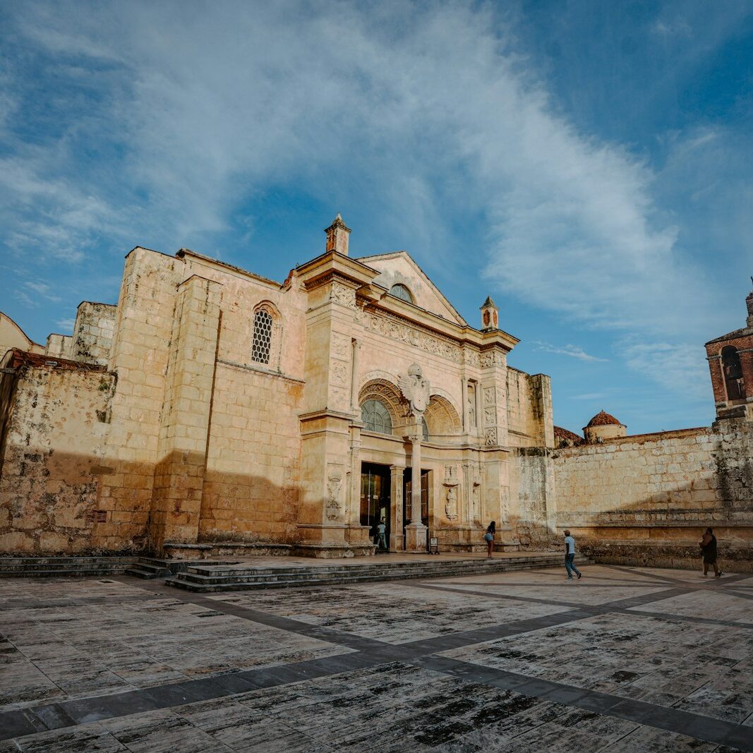 a large building with a clock tower on top of it